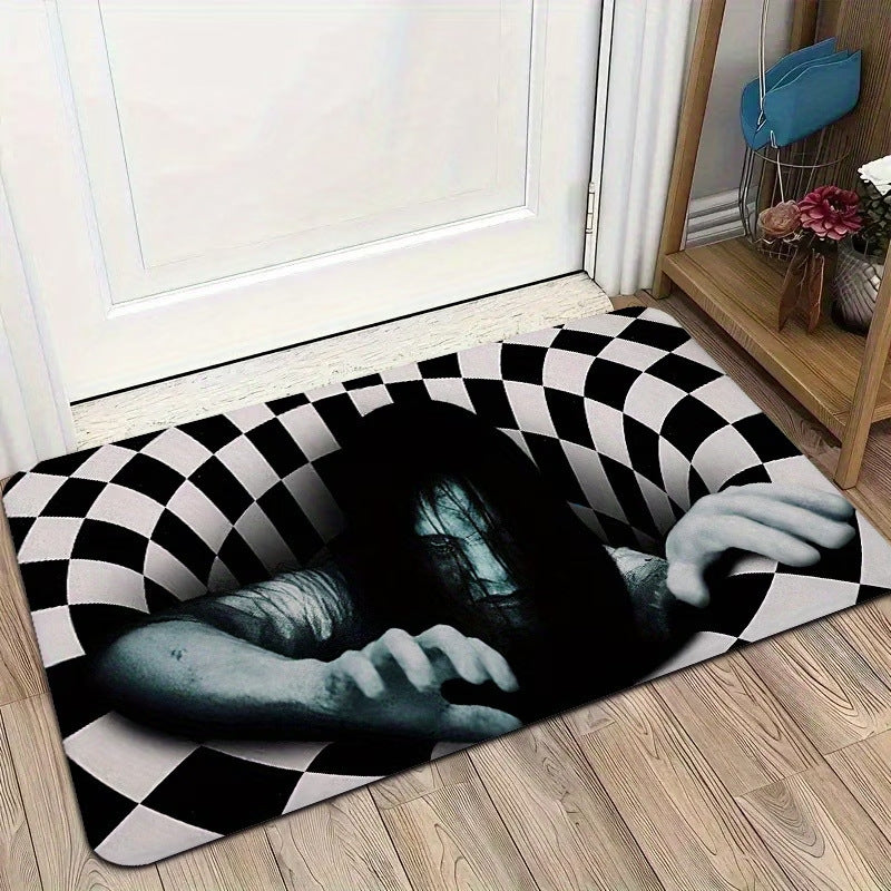 Artistic Skull-Themed Area Rug Kalsten