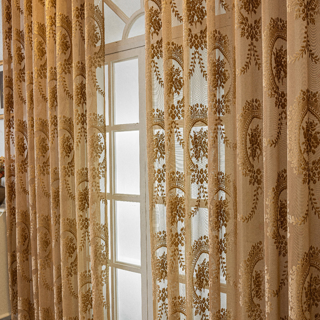 Elegant Sheer Lace Curtains Kalsten