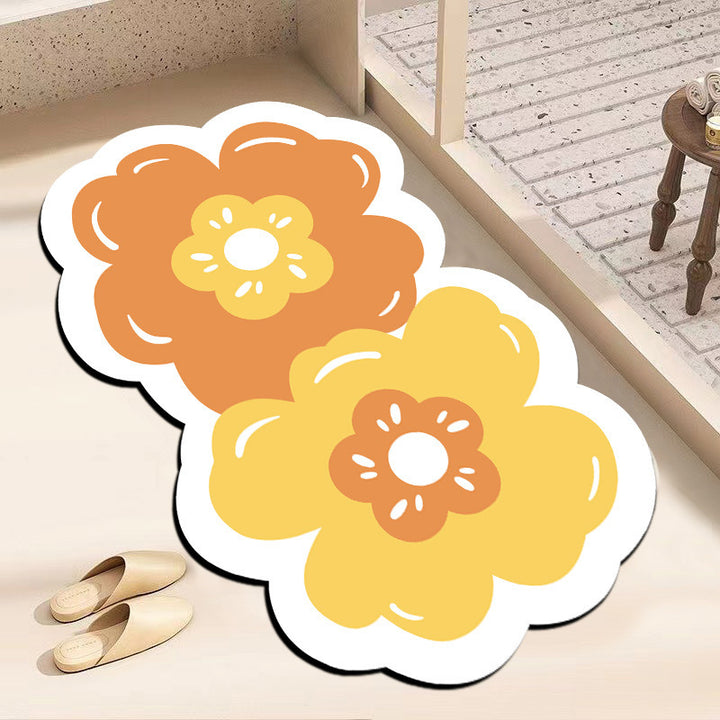 Decorative Flower-Shaped Floor Mat Kalsten