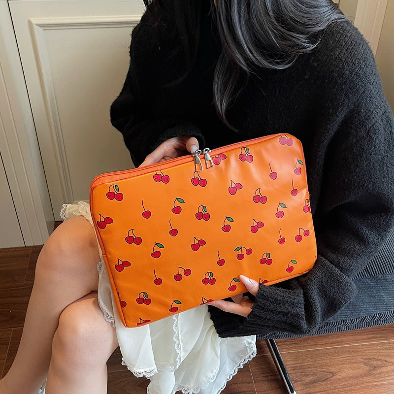 Playful Cherry Print Laptop Sleeve Kalsten