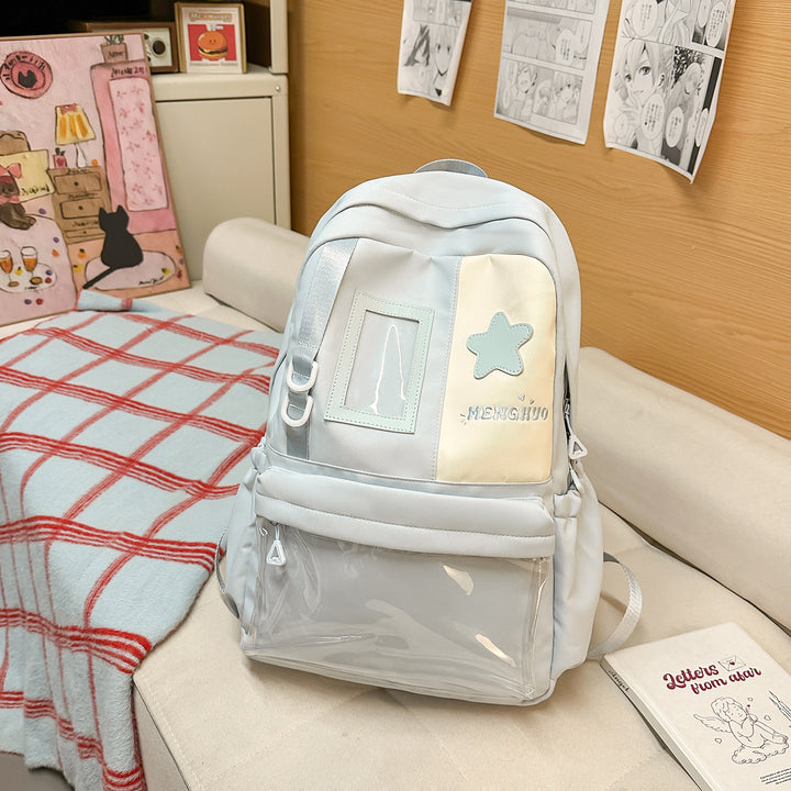 Cozy Plush Star-Embellished Backpack Kalsten