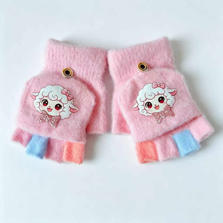Heart Embellished Fingerless Gloves Kalsten