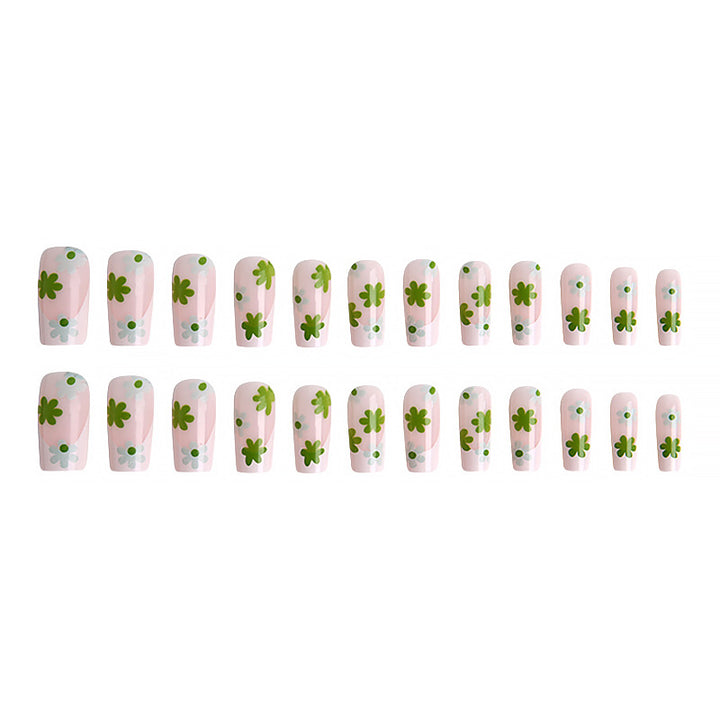 Artful Nail Tips with Floral Pattern Kalsten