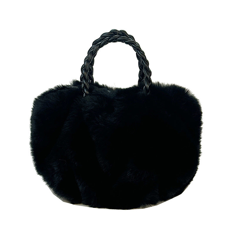 Plush Faux Fur Tote Bag