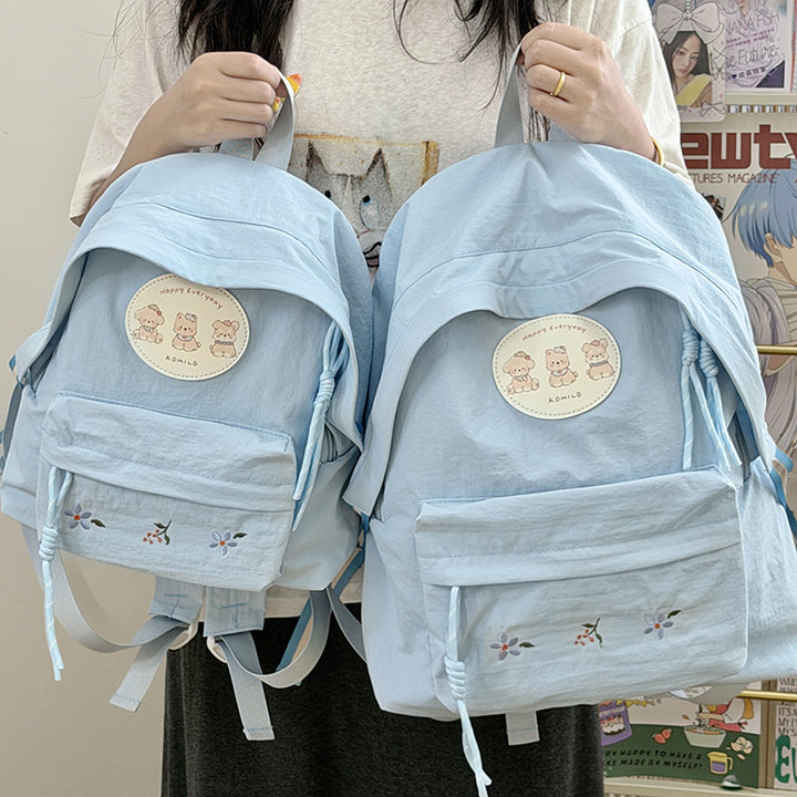 Embroidered Casual Backpack Kalsten