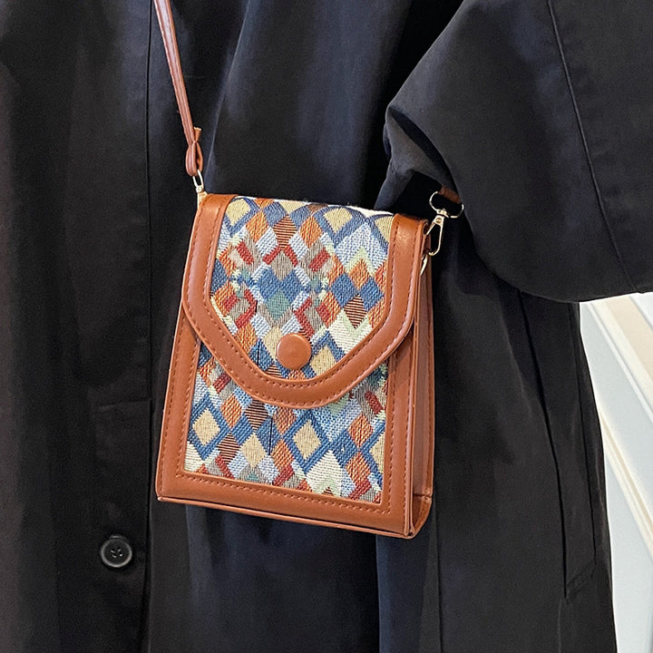 Geometric Pattern Crossbody Bag