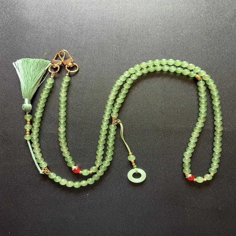 Beaded Eyewear Chain with Tassels Kalsten