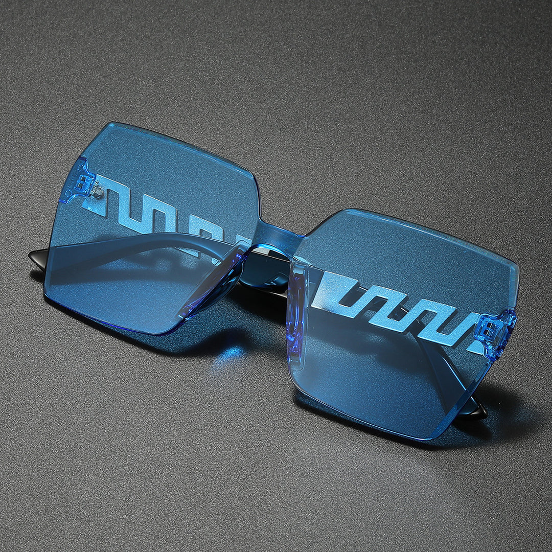 Stylish Geometric Shield Sunglasses Kalsten