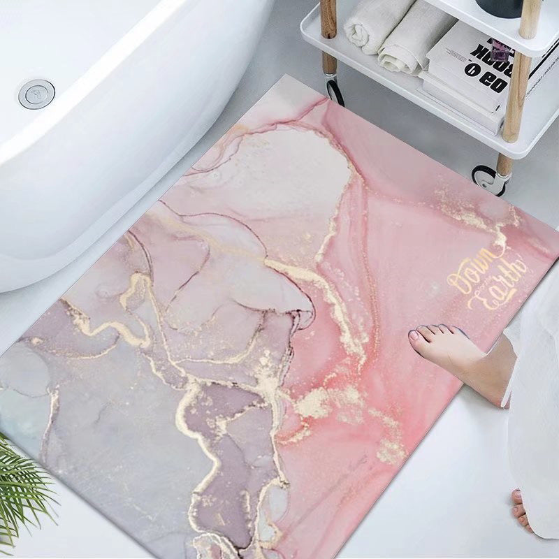 Luxurious Marble Design Bath Mat Kalsten
