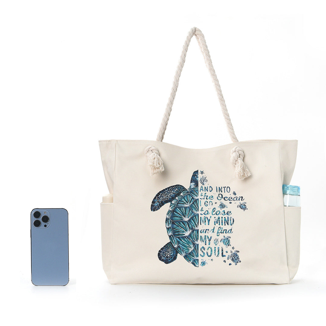 Beach bag with practical side pockets and robust design Kalsten