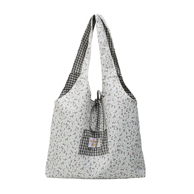 Stylish Checkered Shopping Tote Bag Kalsten