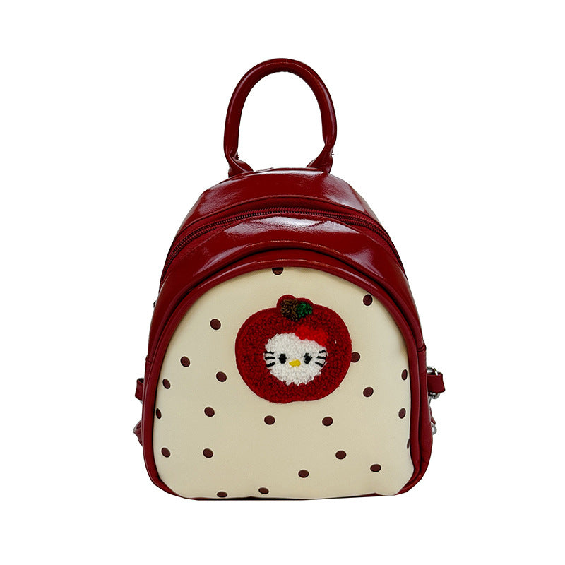 Plush Backpack with Fruity Design and Playful Details Kalsten