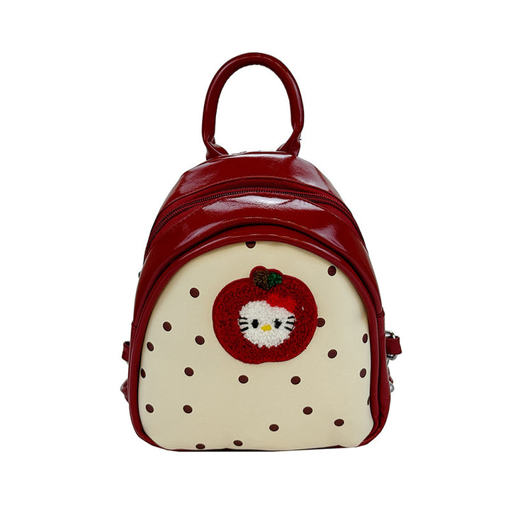 Plush Backpack with Fruity Design and Playful Details Kalsten