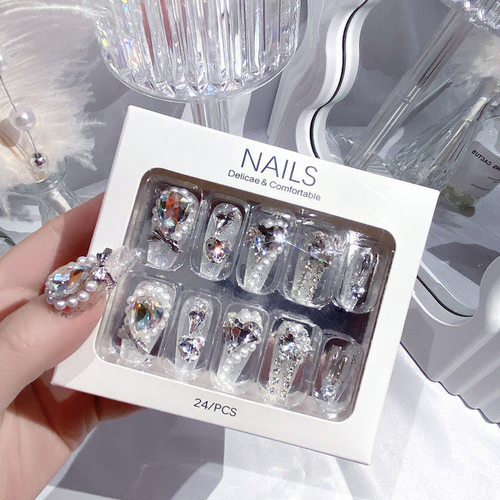 Decorative Crystal Embellished Nail Tips Kalsten