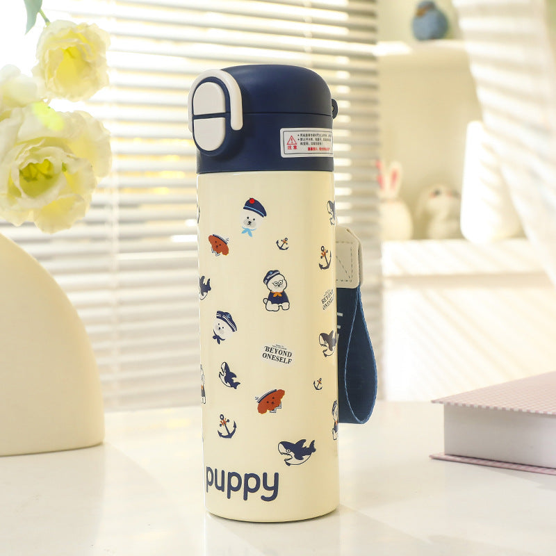 Ladies Insulated Water Bottle with Cheerful Apple Design Kalsten