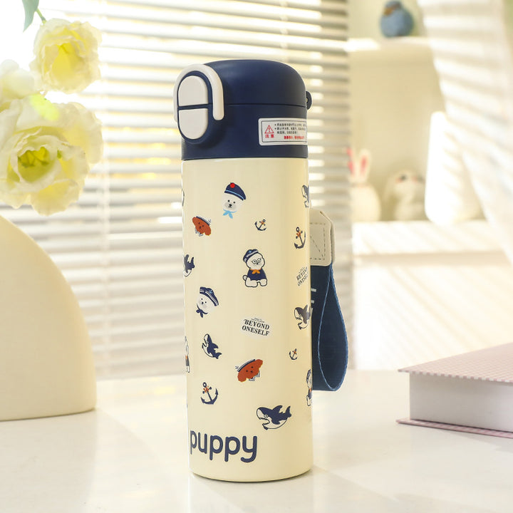 Ladies Insulated Water Bottle with Cheerful Apple Design Kalsten
