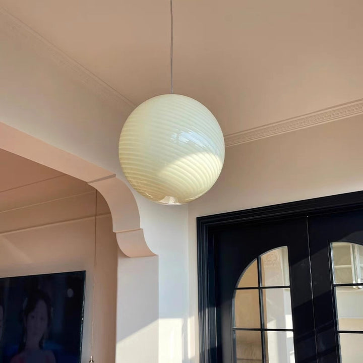 Modern Sleek Globe Pendant Light