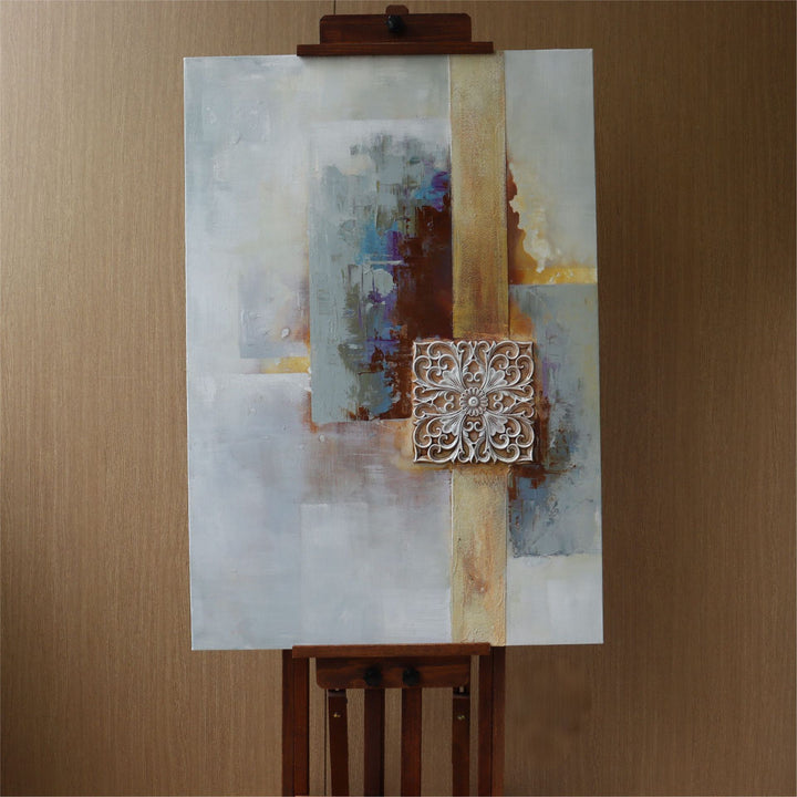 Modern Abstract Framed Canvas Artwork