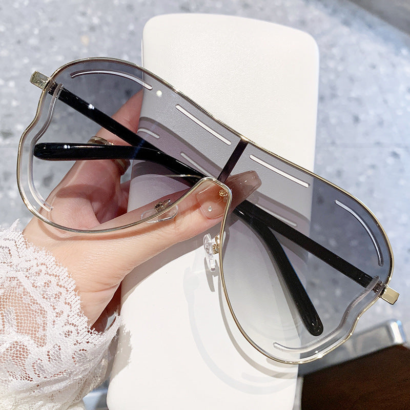 Men's Aviator-Style Shield Sunglasses Kalsten