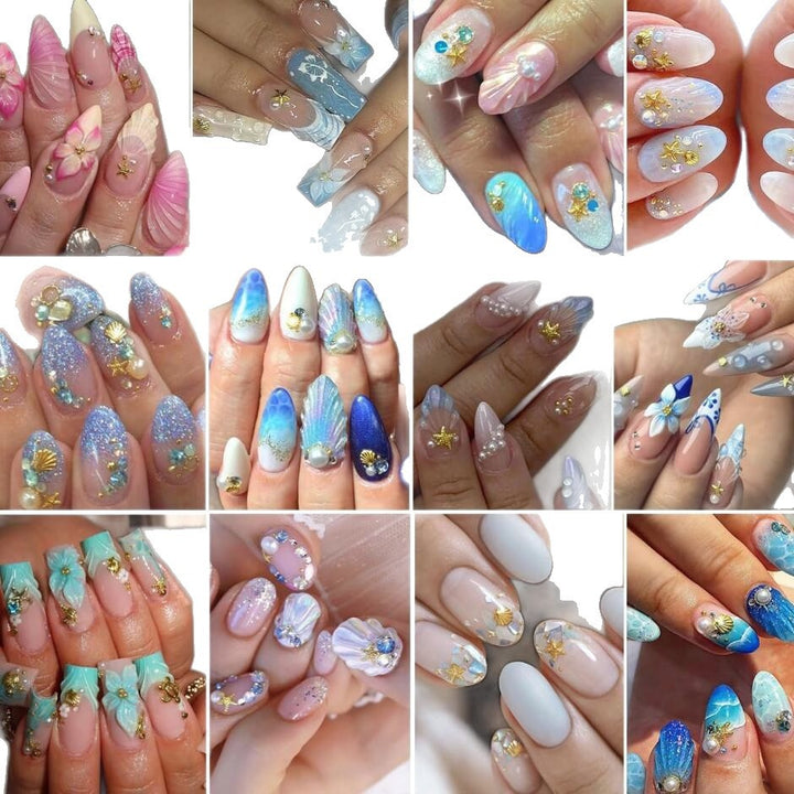 Sea-Themed Nail Art Decoration Kit