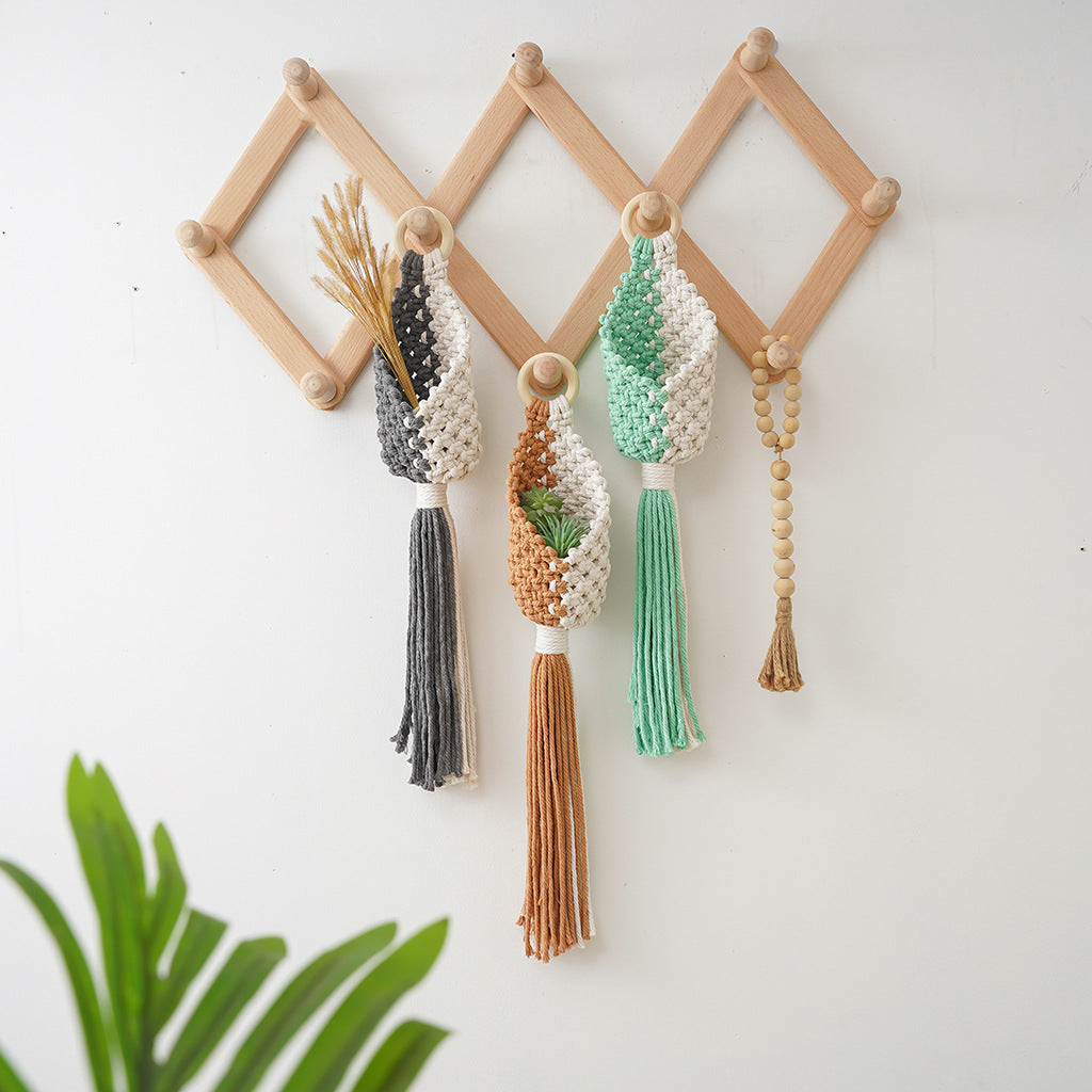 Macramé Plant Holder with Decorative Hanging Design Kalsten
