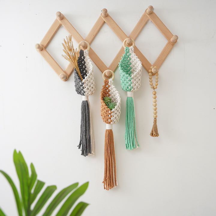 Macramé Plant Holder with Decorative Hanging Design Kalsten