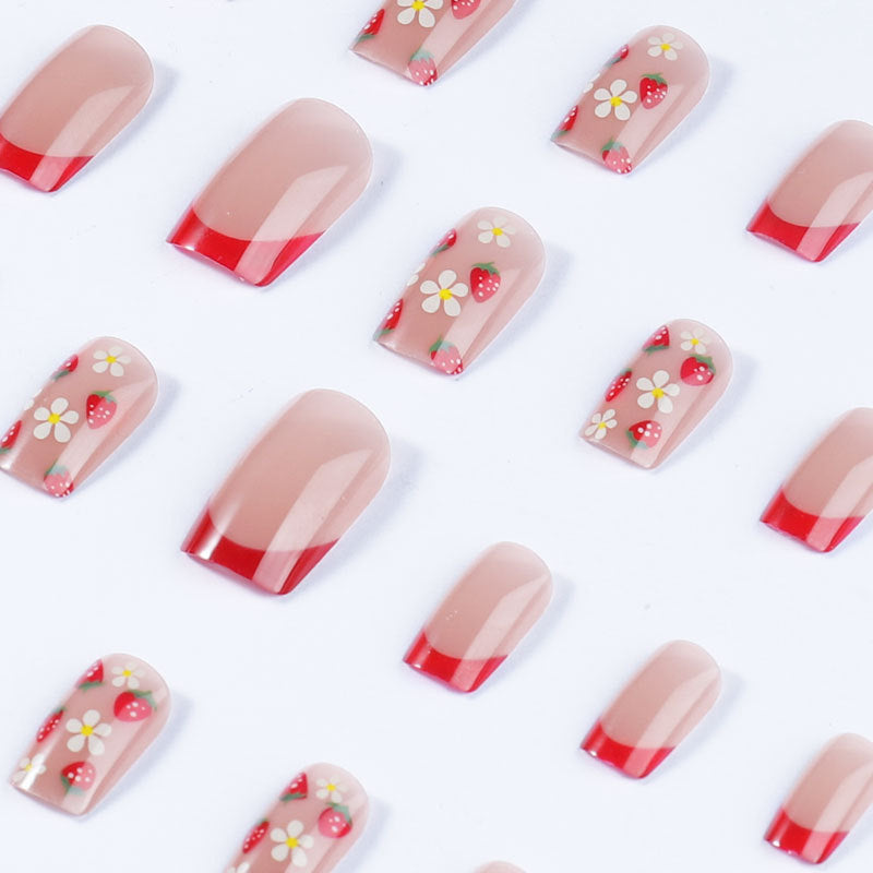 Floral Acrylic Nail Art