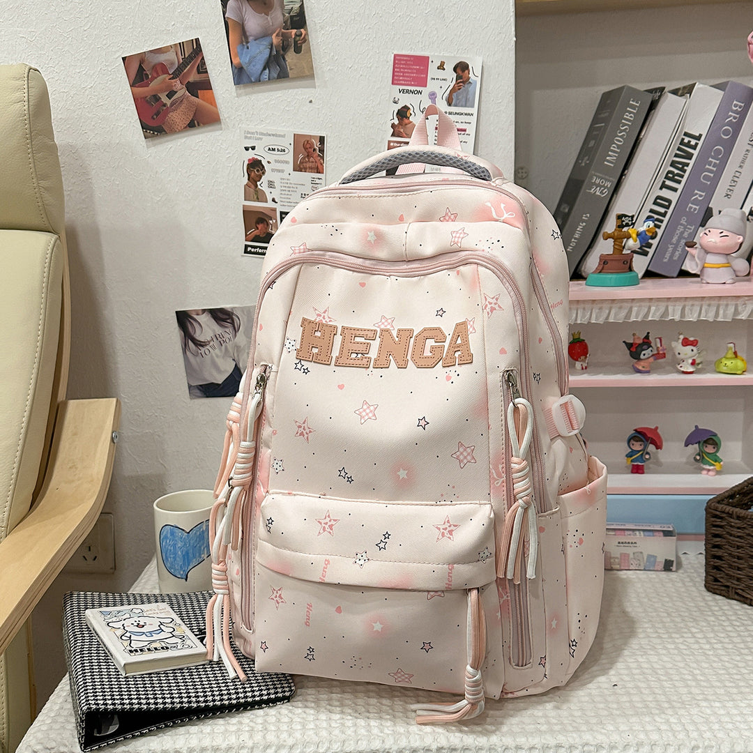 Stylish Multi-Functional Backpack with Decorative Accents Kalsten