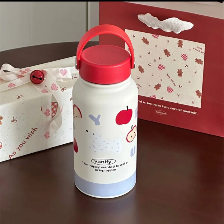 Ladies' insulation drinking bottle with creative animal design and practical flip lid Kalsten