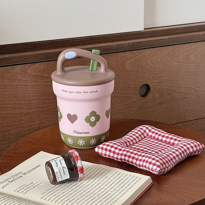Ladies cheerful thermos with practical handle Kalsten