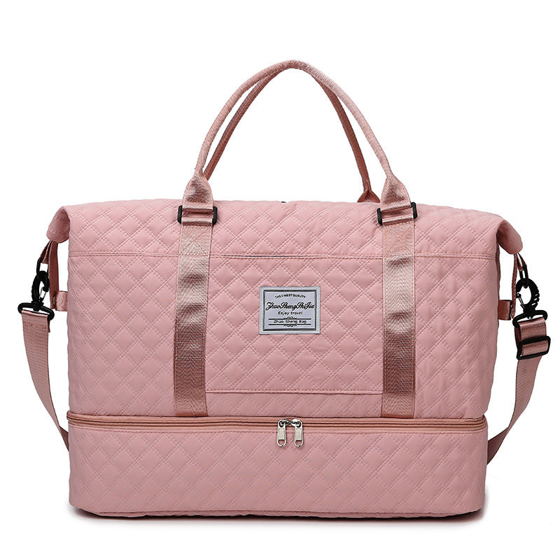 Quilted Multi-Pocket Travel Duffel