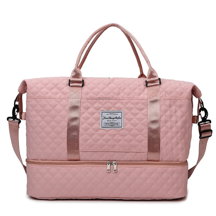 Quilted Multi-Pocket Travel Duffel