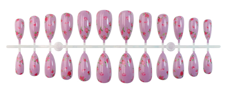 Acrylic nail set with elegant French tip and shimmering accents Kalsten