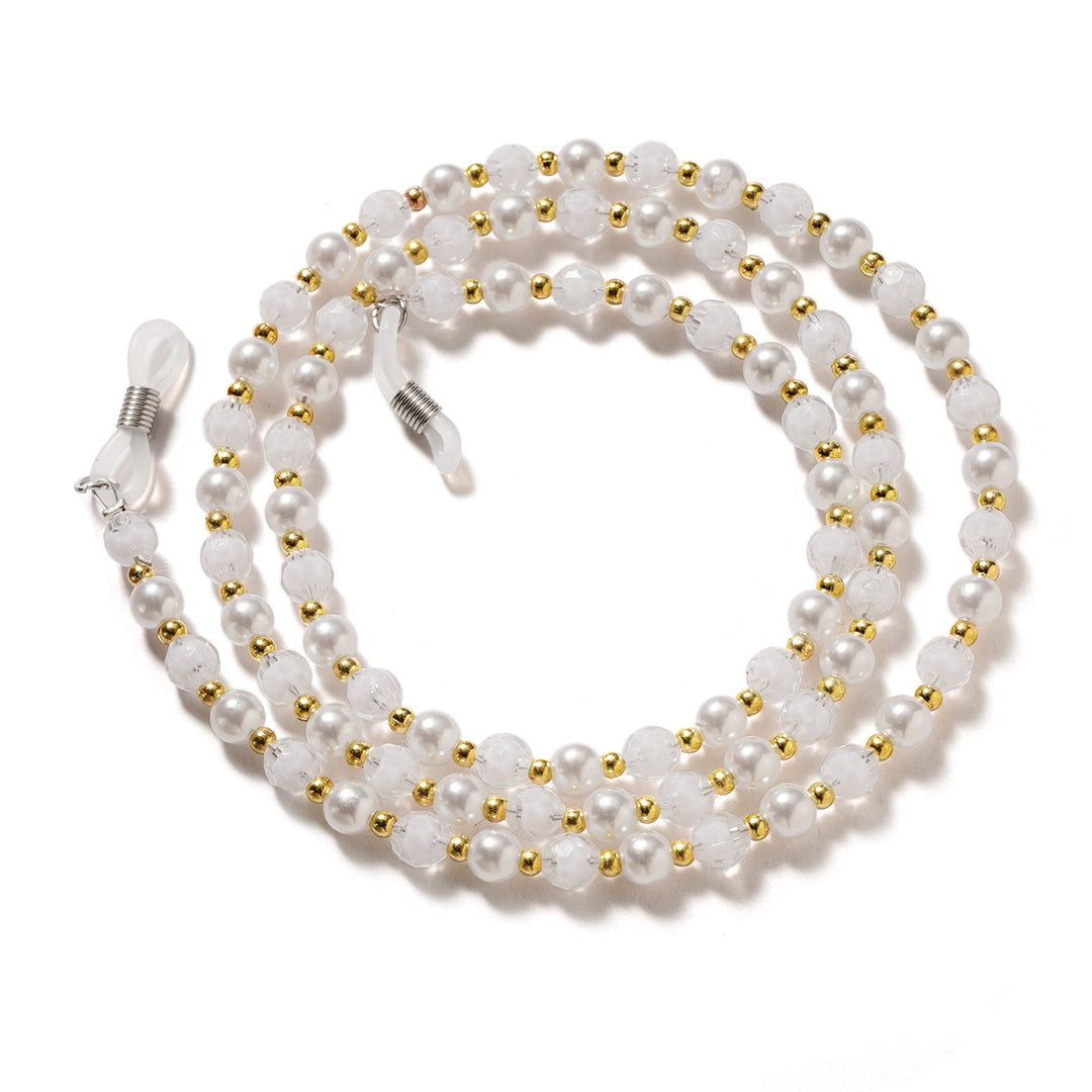 Elegant Pearl and Crystal Eyewear Chain kalsten