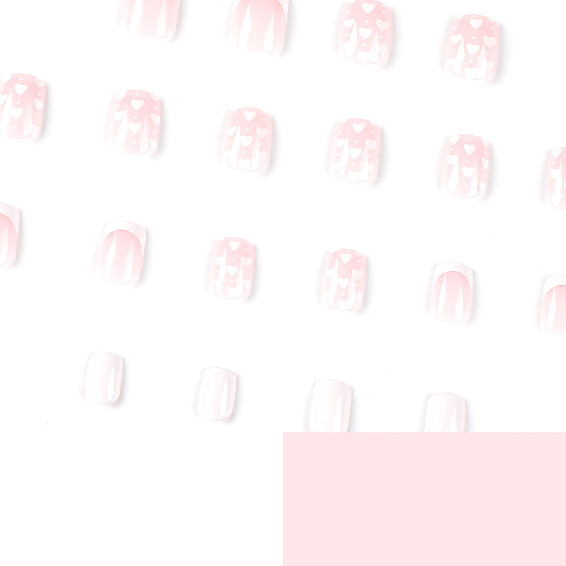 Artistic Nail Art with Heart Pattern Kalsten