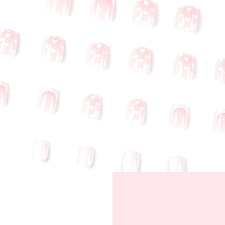 Artistic Nail Art with Heart Pattern Kalsten