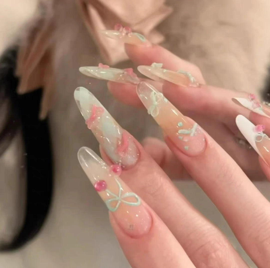 Decorative Floral Nail Art Tips