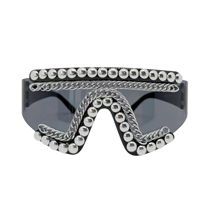 Women's fashion sunglasses with luxurious chain frame and shimmering accents Kalsten