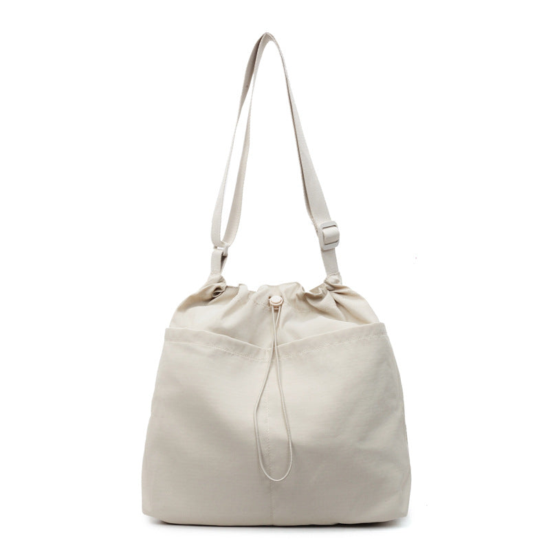 Drawstring Closure Utility Shoulder Bag
