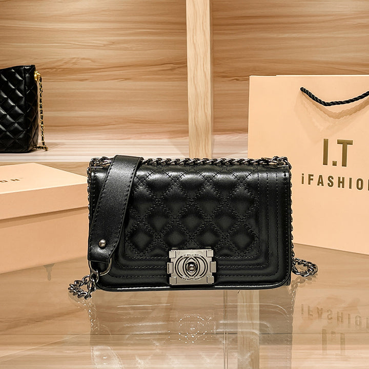 Elegant Quilted Chain Handbag  1791995498