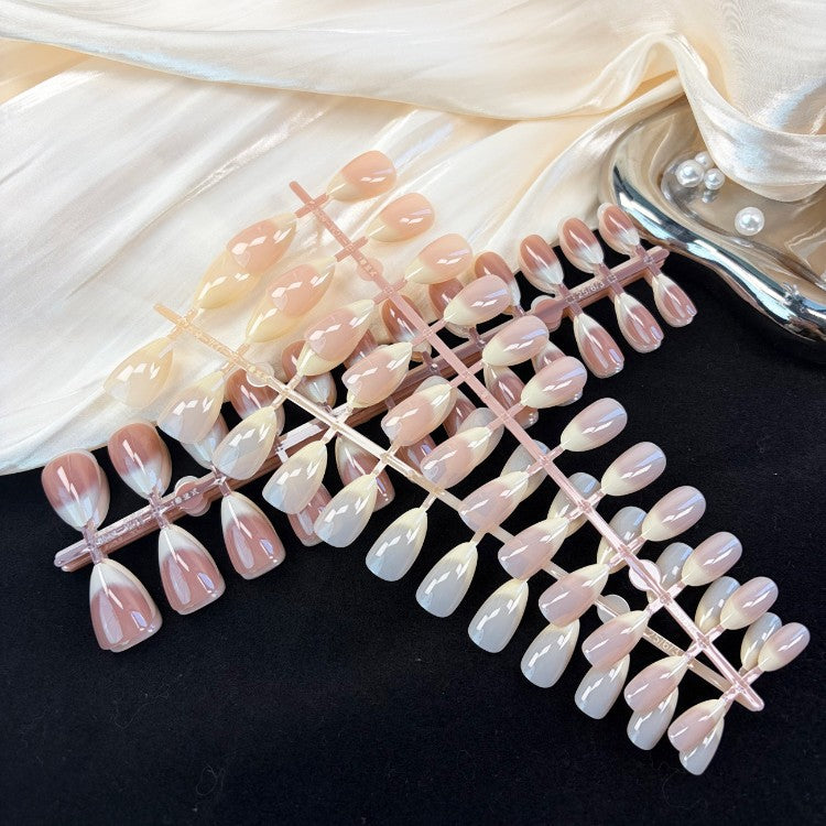 Natural Glossy Press-On Nail Set Kalsten
