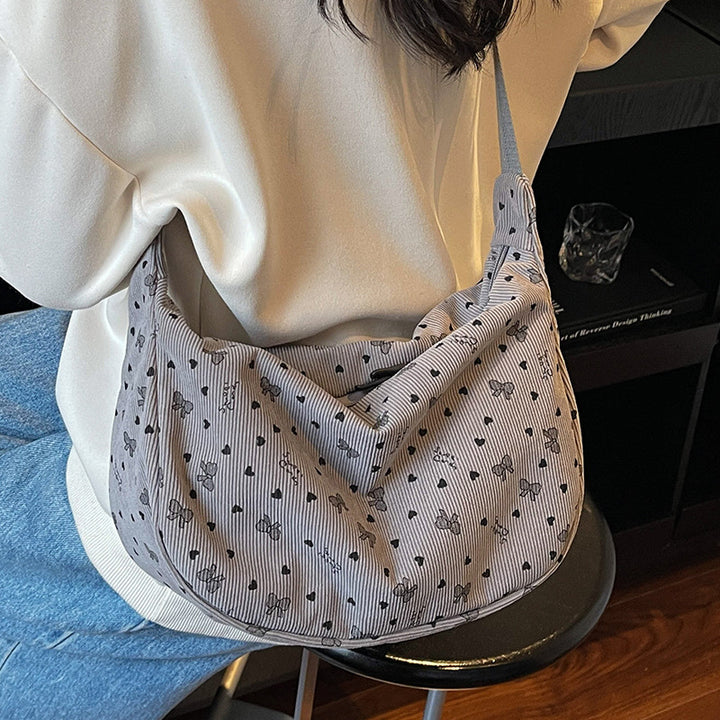 Casual Floral Print Hobo Bag