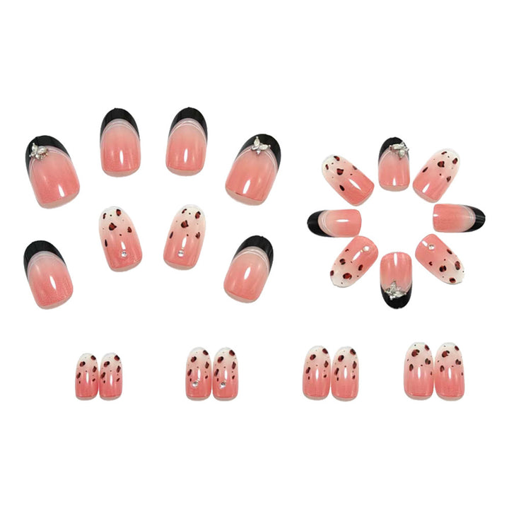 Artificial nails in a modern style with elegant embellishments Kalsten
