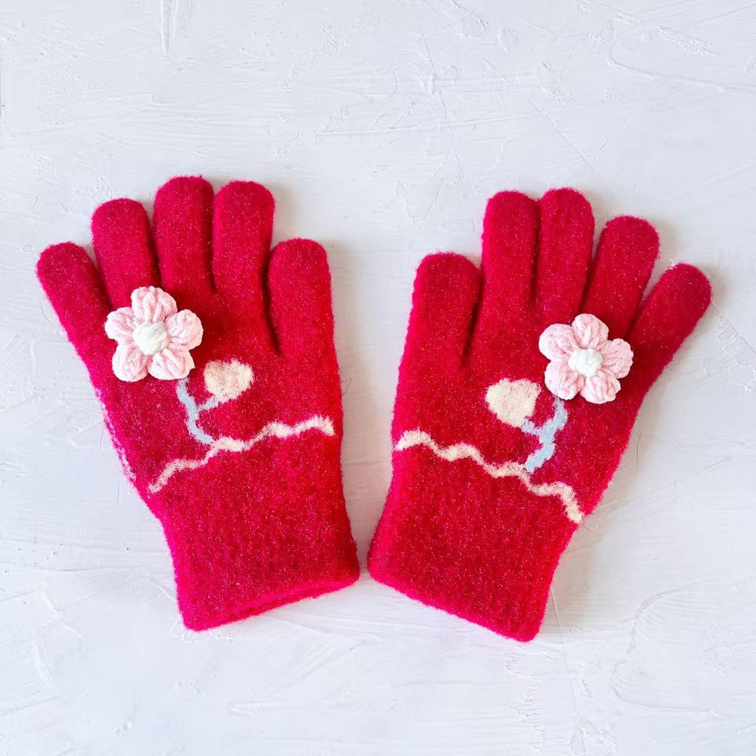 Butterfly Embellished Touchscreen Gloves Kalsten