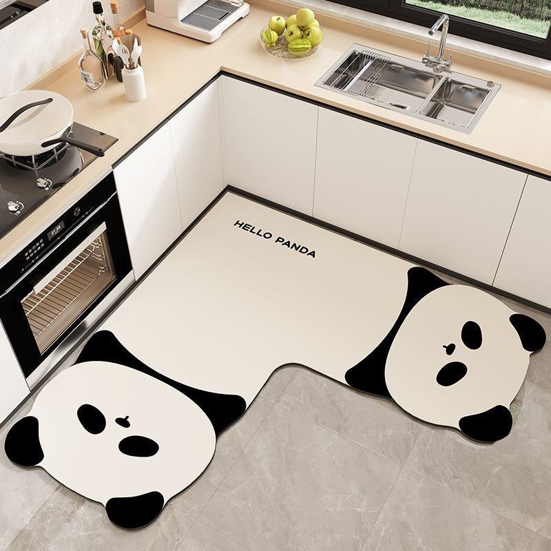 Cat-Shaped Decorative Kitchen Mat for Home