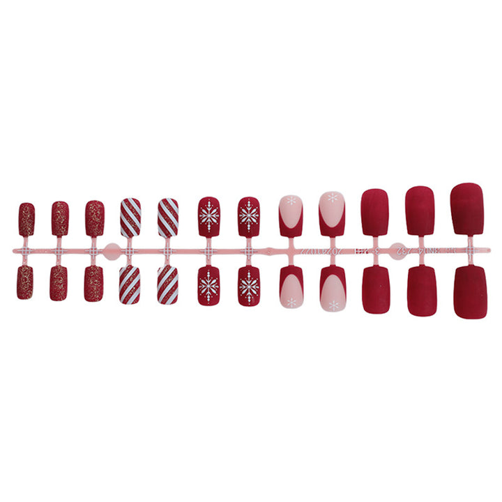 Festive Seasonal Press-On Nail Set Kalsten