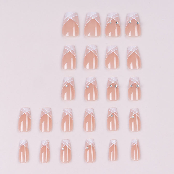 Elegant Decorative Press-On Nail Art Set