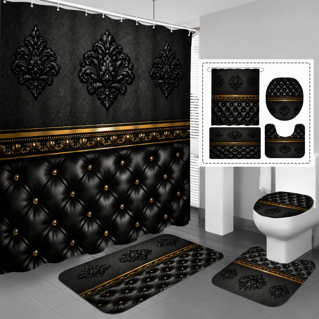 Luxurious Vintage Style Shower Curtain Set Kalsten