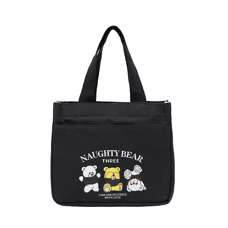 Portable Embroidered Tote Bag