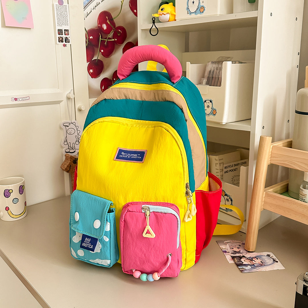 Colorful Multi-Pocket Backpack Kalsten